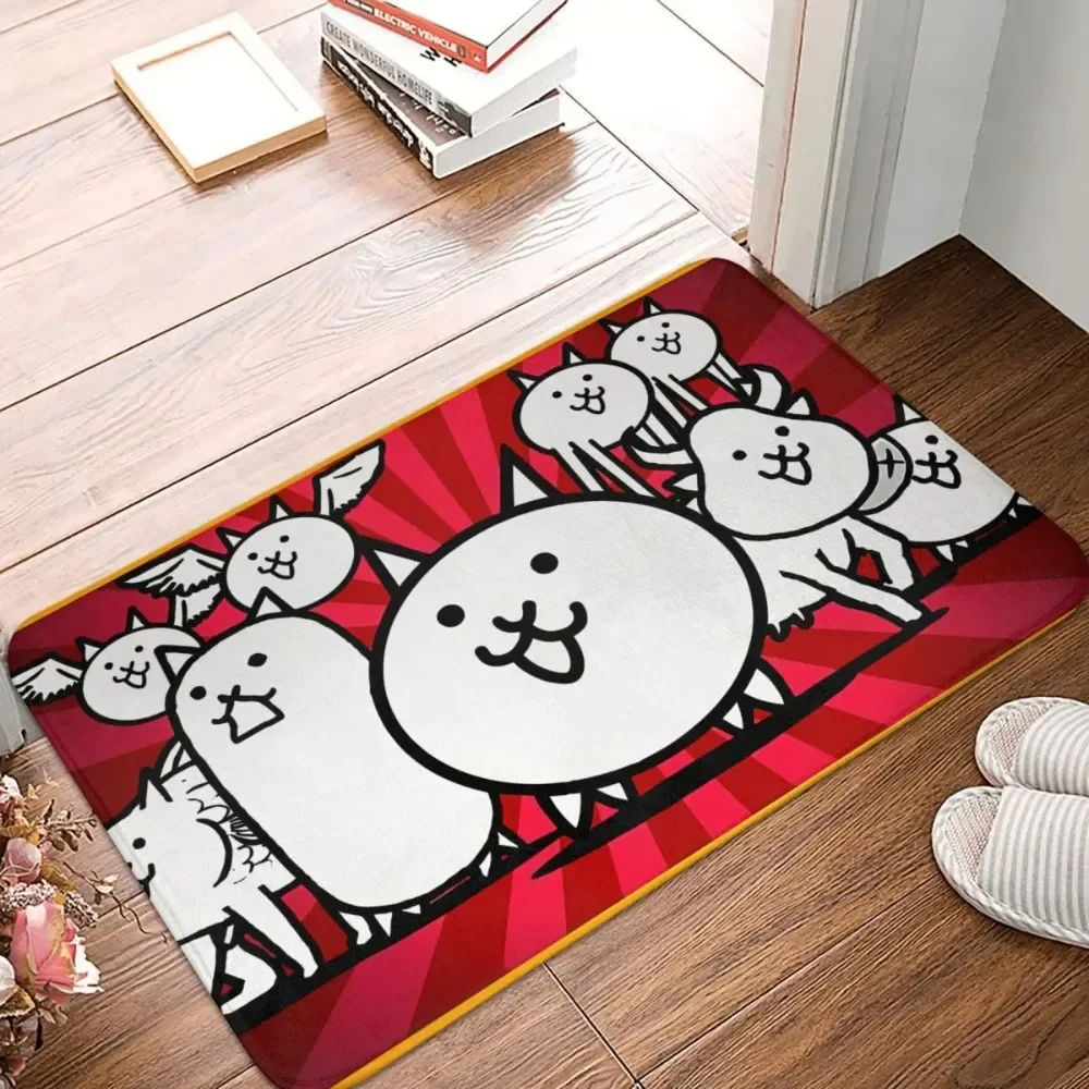 

Battle Cats Non-slip Doormat Team Living Room Bedroom Mat Prayer Carpet Indoor Pattern Decor