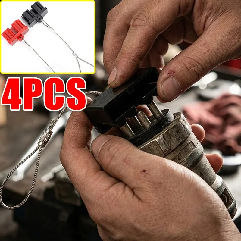 

Waterproof Battery Plug Dust Cover Cap PC Hard Sheath With Stainless Steel Wire Tether For Car Forklift Winch Solar Power Part