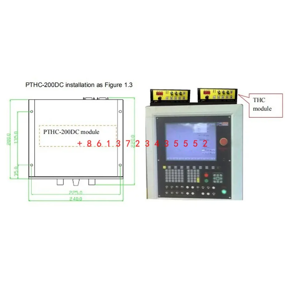 Newly launched HYD Plasma Torch Height Controller PTHC-200DC For Plasma Cutting Machine Newcarve