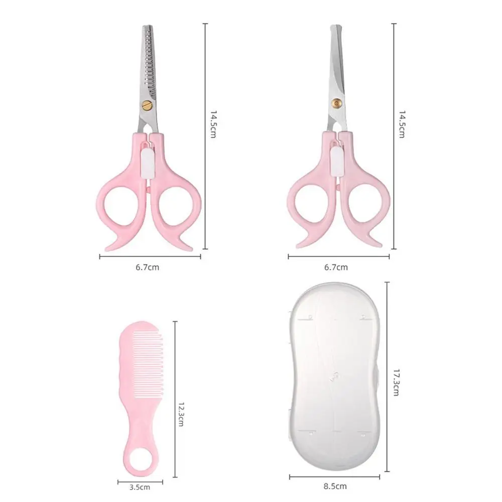 3 قطعة مجموعة مقص حلاقة آمنة لتصفيف الشعر من الفولاذ المقاوم للصدأ مجموعة أدوات تصفيف الشعر وتقليم الشعر #6
