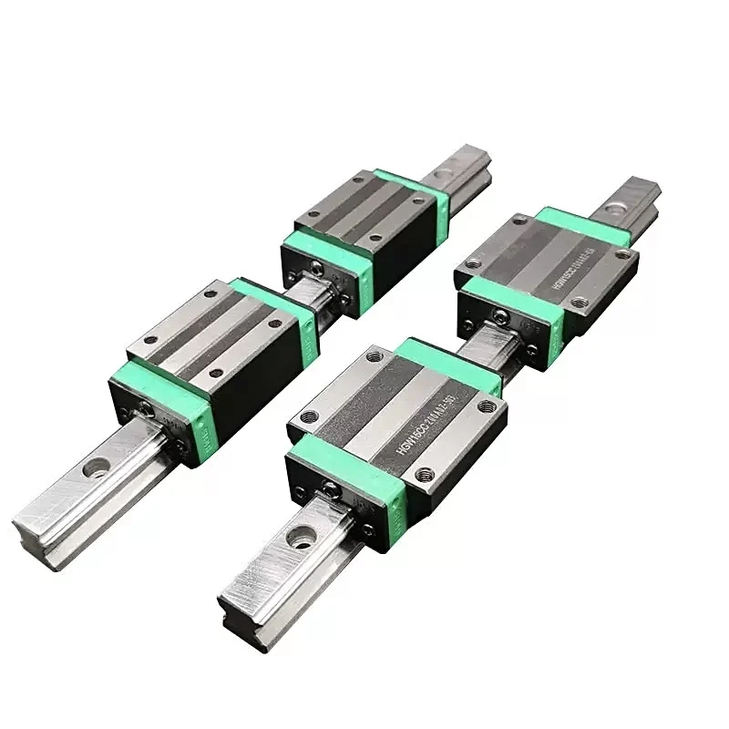 CNC HGR25 25MM Square Linear Guide Rail Kit  2pcs HGR25 Linear rails With 4pcs HGH25CA HGW25CC Carriages Block For CNC Router