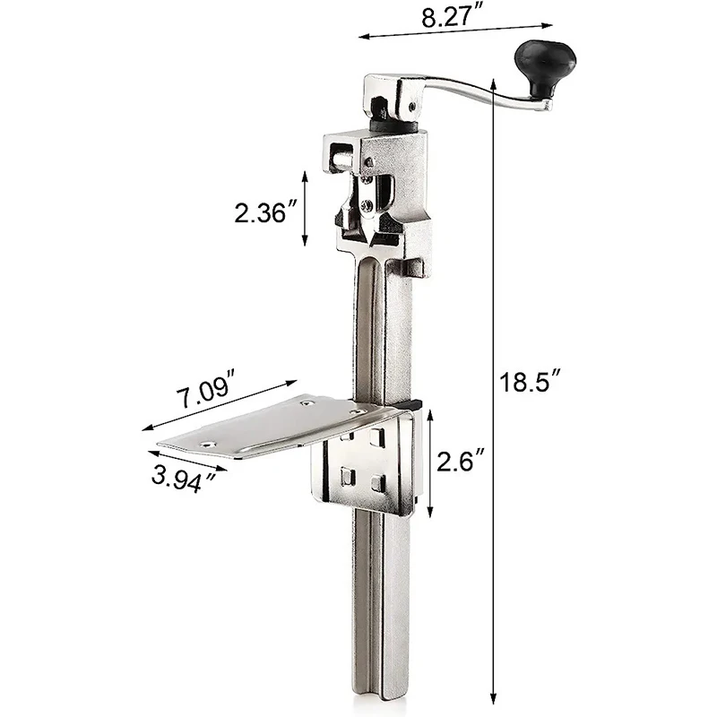 Abridor de latas de mesa para hotel comercial, abridor de garrafas, vegetais e frutas, operação simples, mesa fixa