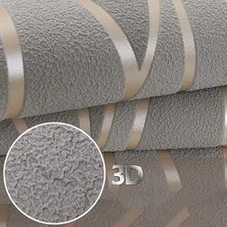 Modern Stripe Wallpaper Nordic 3D Geometric Wave Pattern Non-woven Deerskin Velvet Living Room Bedroom TV Background Wallpapers
