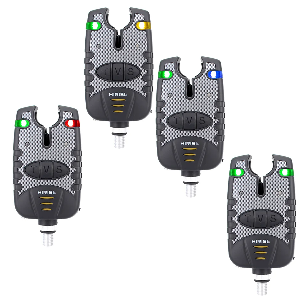 Alarmas de carpa Hirisi con control de volumen y sensibilidad LED