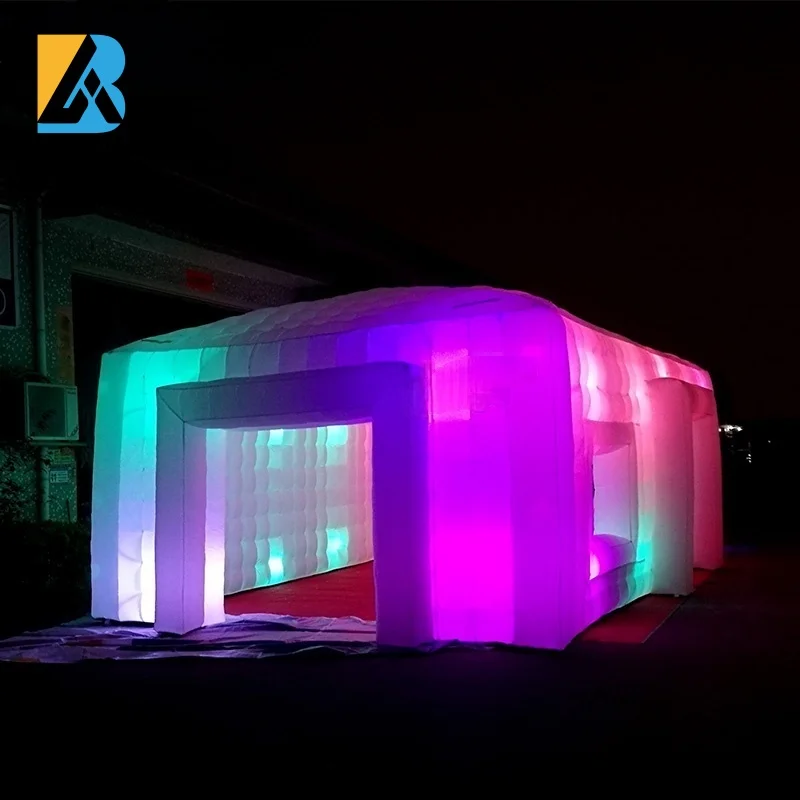 Inflatable Props LED Lights Giant Blow up Nightclub Tent for Party Rental Decorations Near Me Toys