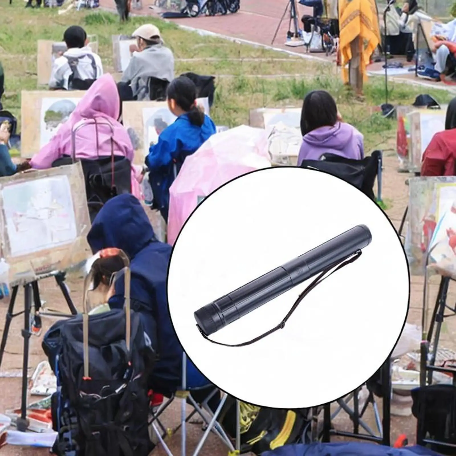 Extendable Poster Tube Extendable Multifunctional Portable Document Storage for Painting Maps Transport Pictures Drawing Picture