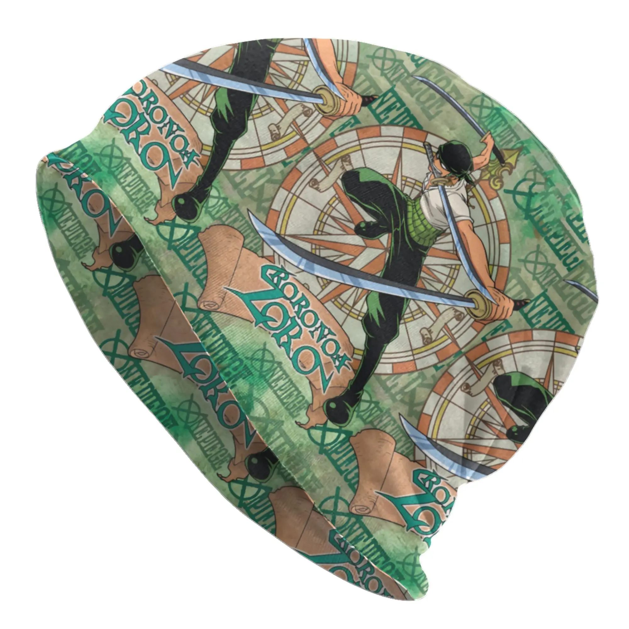 One P-Pieces Zoro Manga Bonnet Hats  Cool Knit Hat For Men Women Warm Winter Janpan Skullies Beanies Caps