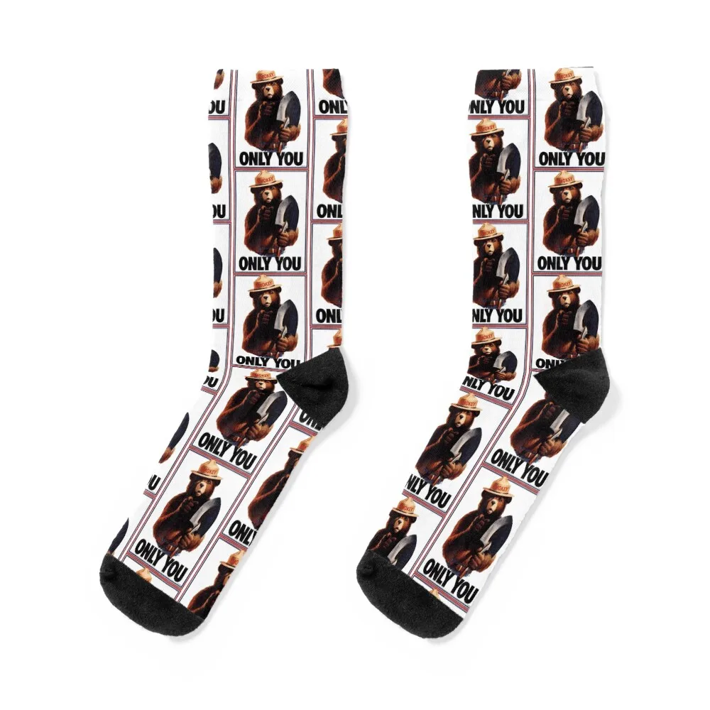 

Smokey Bear Only You Socks bright garter heated winter thermal Children's Designer Man Socks Women's
