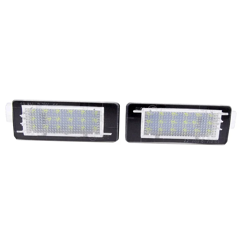 Car 18SMD LED Number License Plate Light for Renault Espace IV Scenic II III Laguna Fluence Captur Modus FL Dacia Duster Lodgy