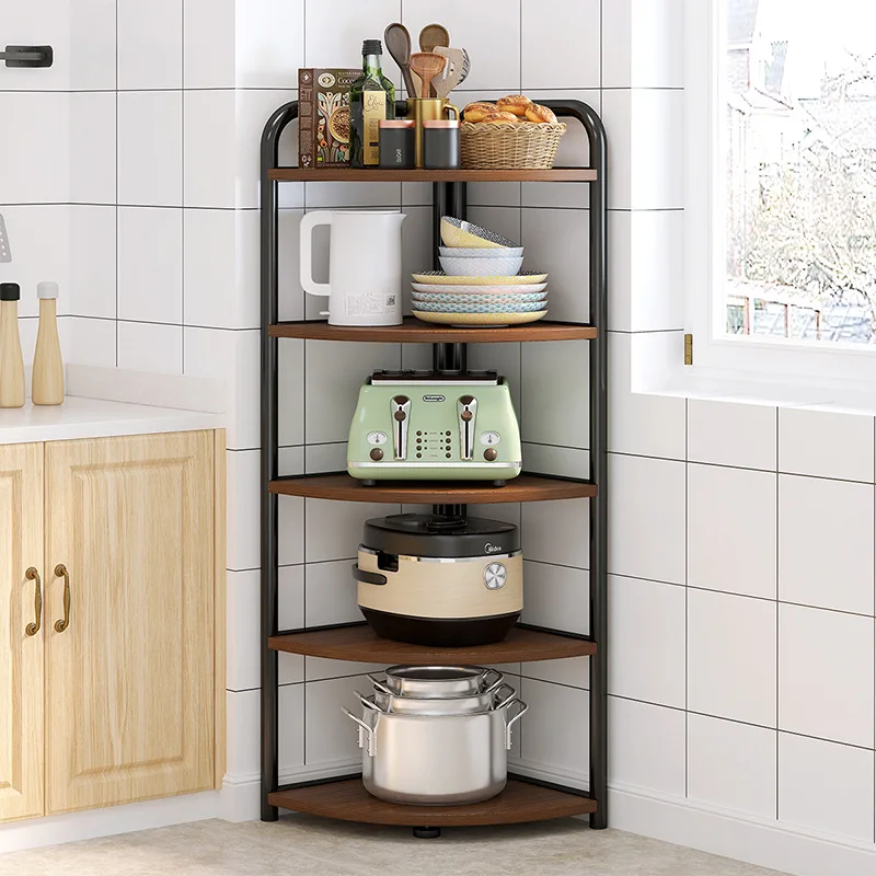 

Multi-Layer Kitchen Shelves, Countertops，Floor-to-Ceiling Shelves, Household Seasonings, Tableware, Multi-functional Storage