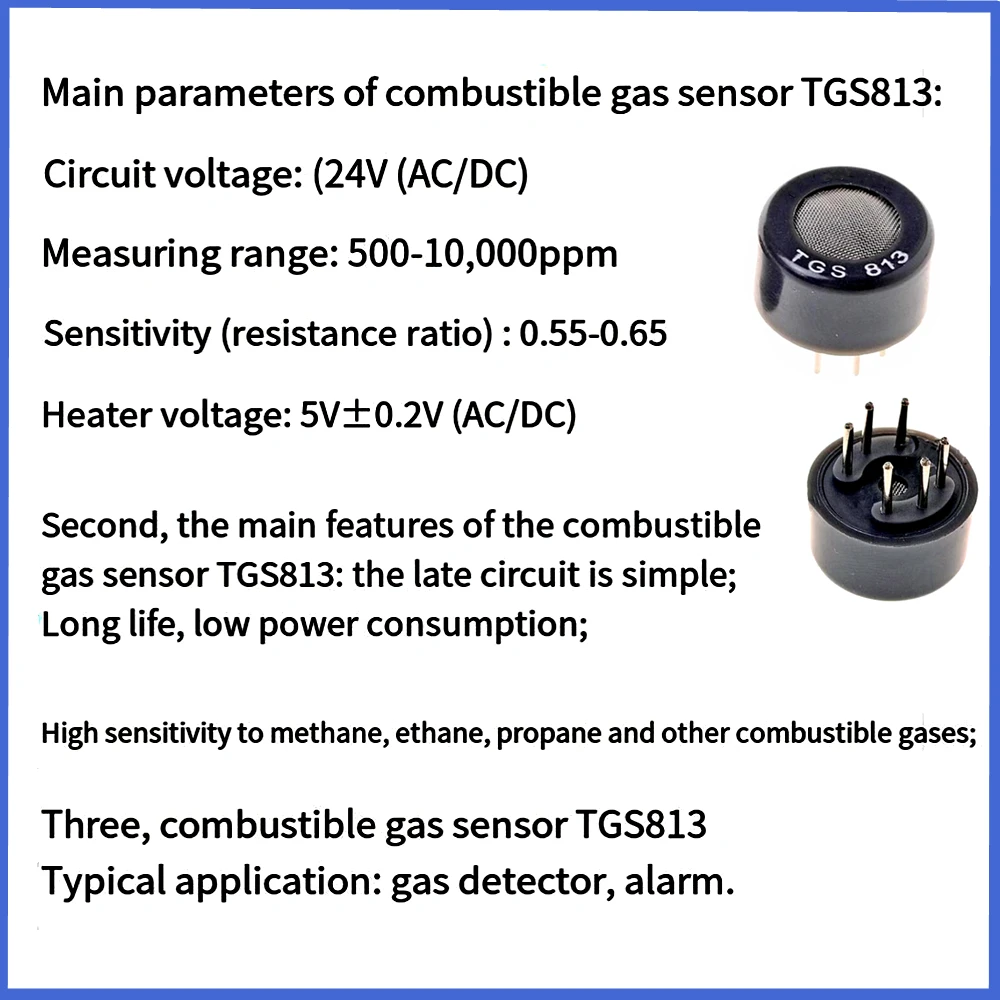 1-5PCS/Lot original TGS813 DIP-6 Combustible gas detection, TGS813 combustible gas sensor