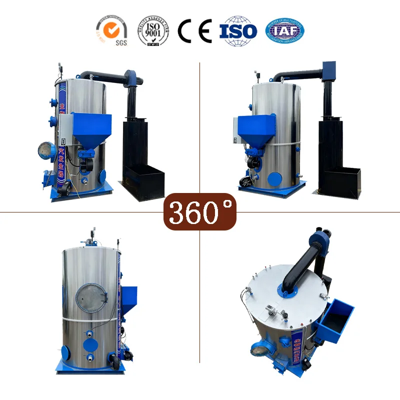 Vertical Biomass Steam Boiler 400-500kg/h Wood Pellet Fired Energy Saving Dyeing Ironing Industry High Efficiency Custom