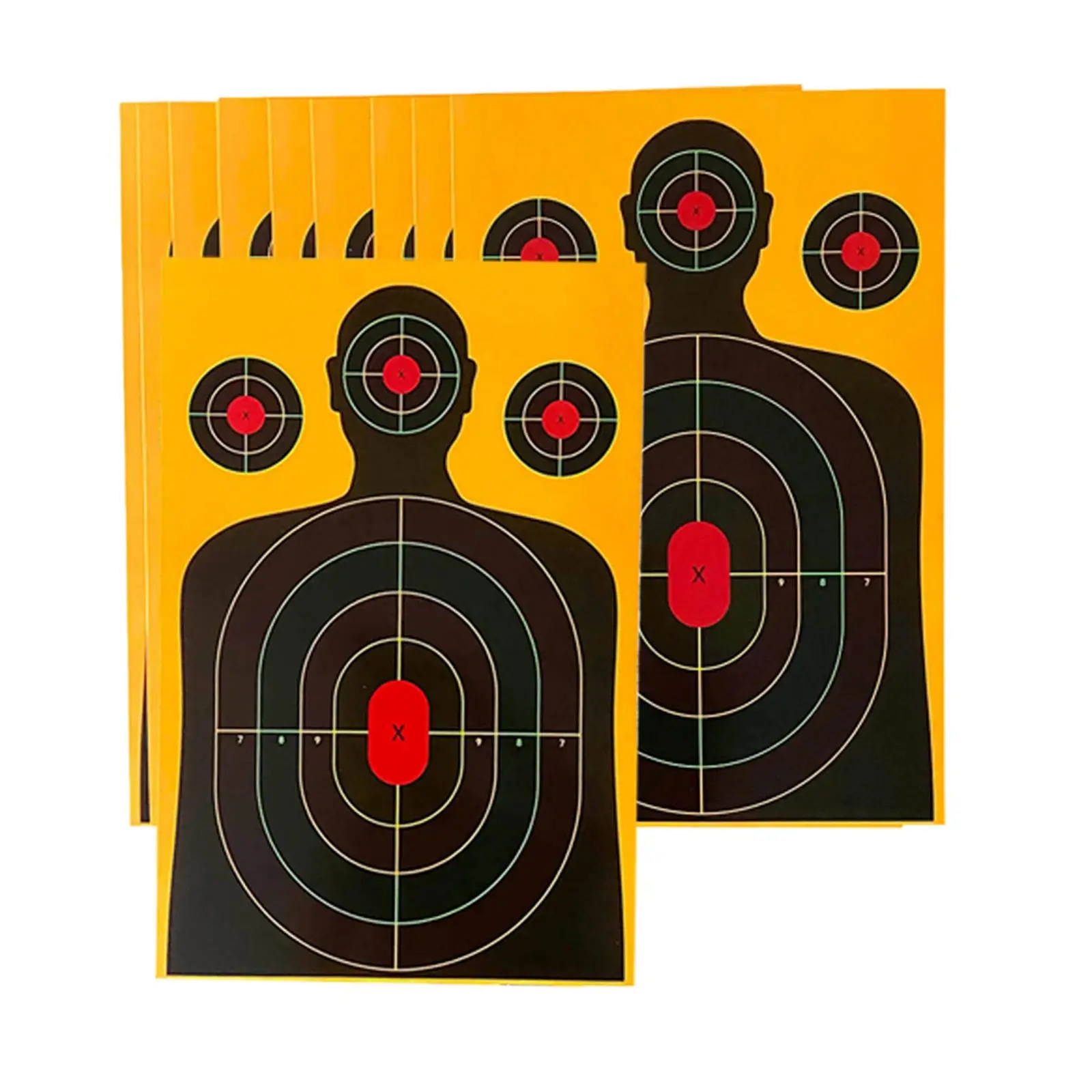 10Pcs Silhouette Target Wargame Durable without Stand Portable Outdoor