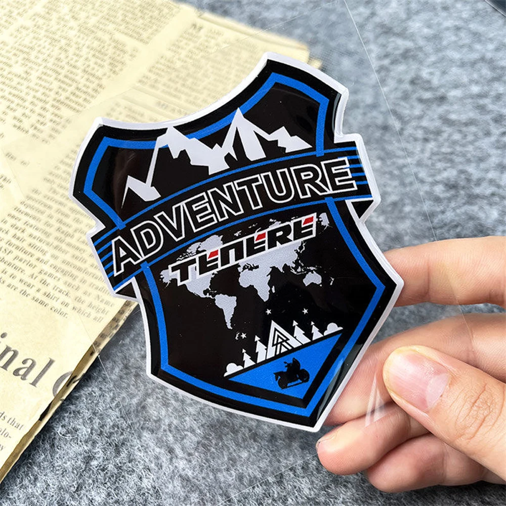 3D Gel Adventure Motorcycle Stickers Moto Body Windshield Shield Emblem Accessories Decal for ADV160 V-Strom GS Tenere 500X Nmax view 4