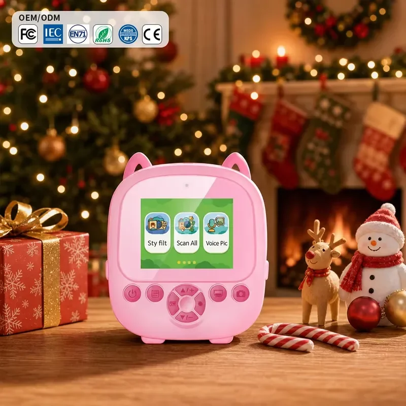 Children's Digital Camera Christmas Socks Gift Toddler Toy Camera Pink Children's Camera Christmas Eve Gift CE KC Children's
