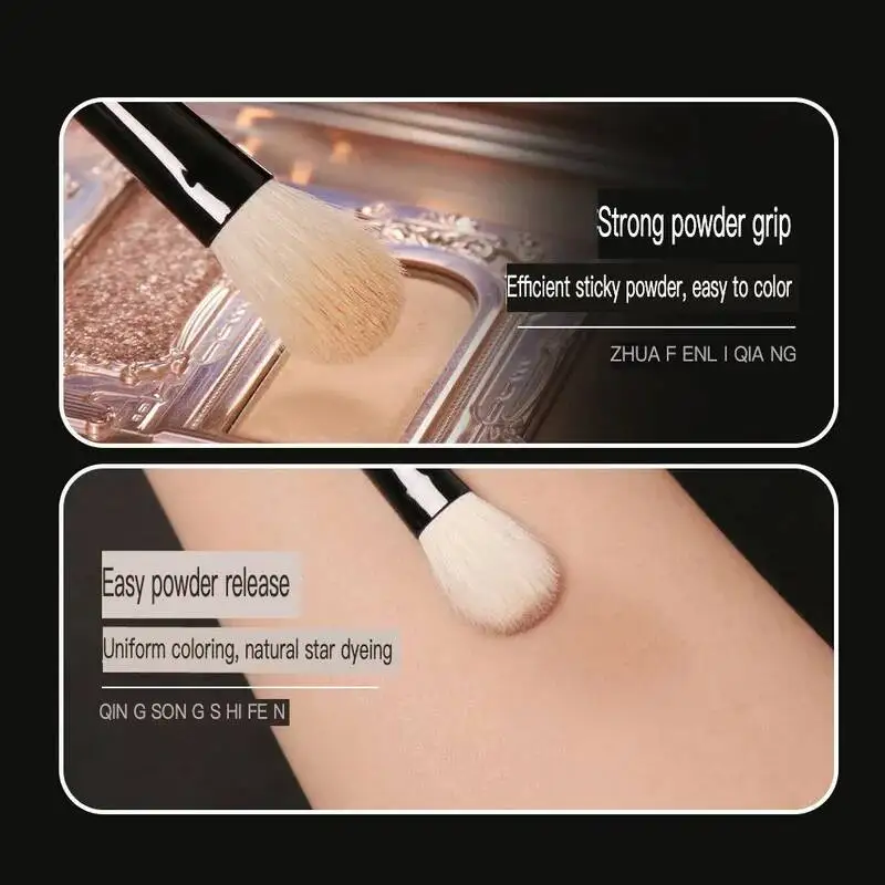 

Brush D Series 7 Wool Eye Brushes, Soft Bristle Portable Makeup Brushes, Super Soft Sleeve Brushes, Brush Bag Included