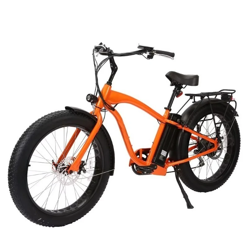 BR 48V 500W 7 Speed Gears Cheap Price Electric Mountain Bike 26*4.0 Fat Tyre Electric Bike Hot Sell High Quality Cruiser Ebike