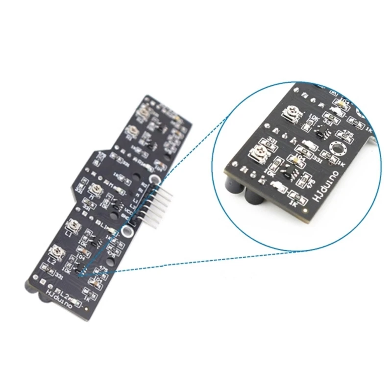 감지 5Way 디지털 트레이싱 센서를위한 STEM 교육 프로젝트 광전자 라인 사냥 색상 인식 D2RC