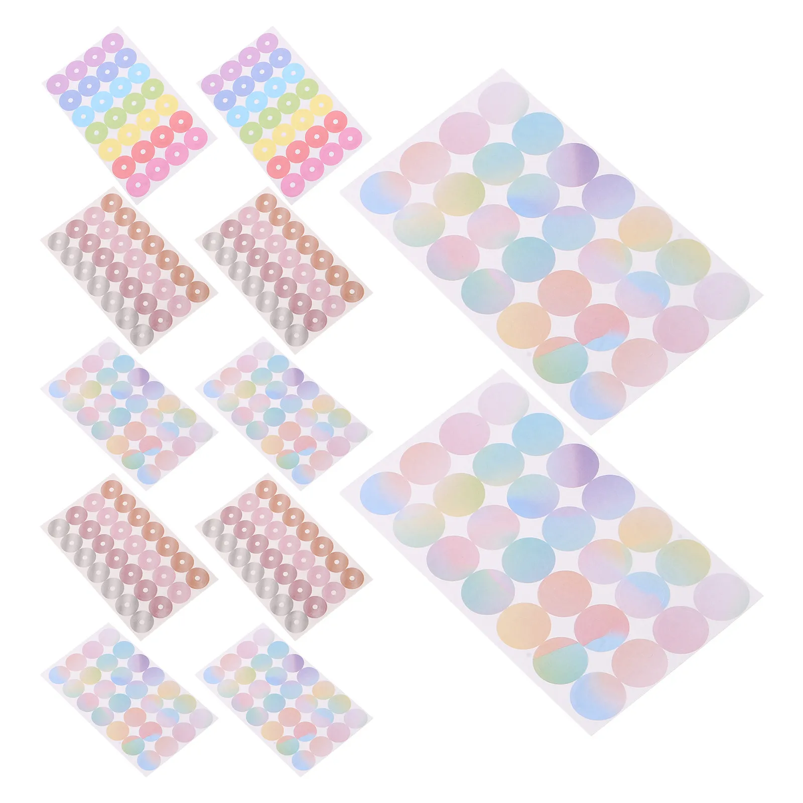 

24 Sheets Paper Hole Reinforcement Stickers 68x11.6mm Adhesive Hole Punch Protectors for Student Loose Leaf Paper Office File