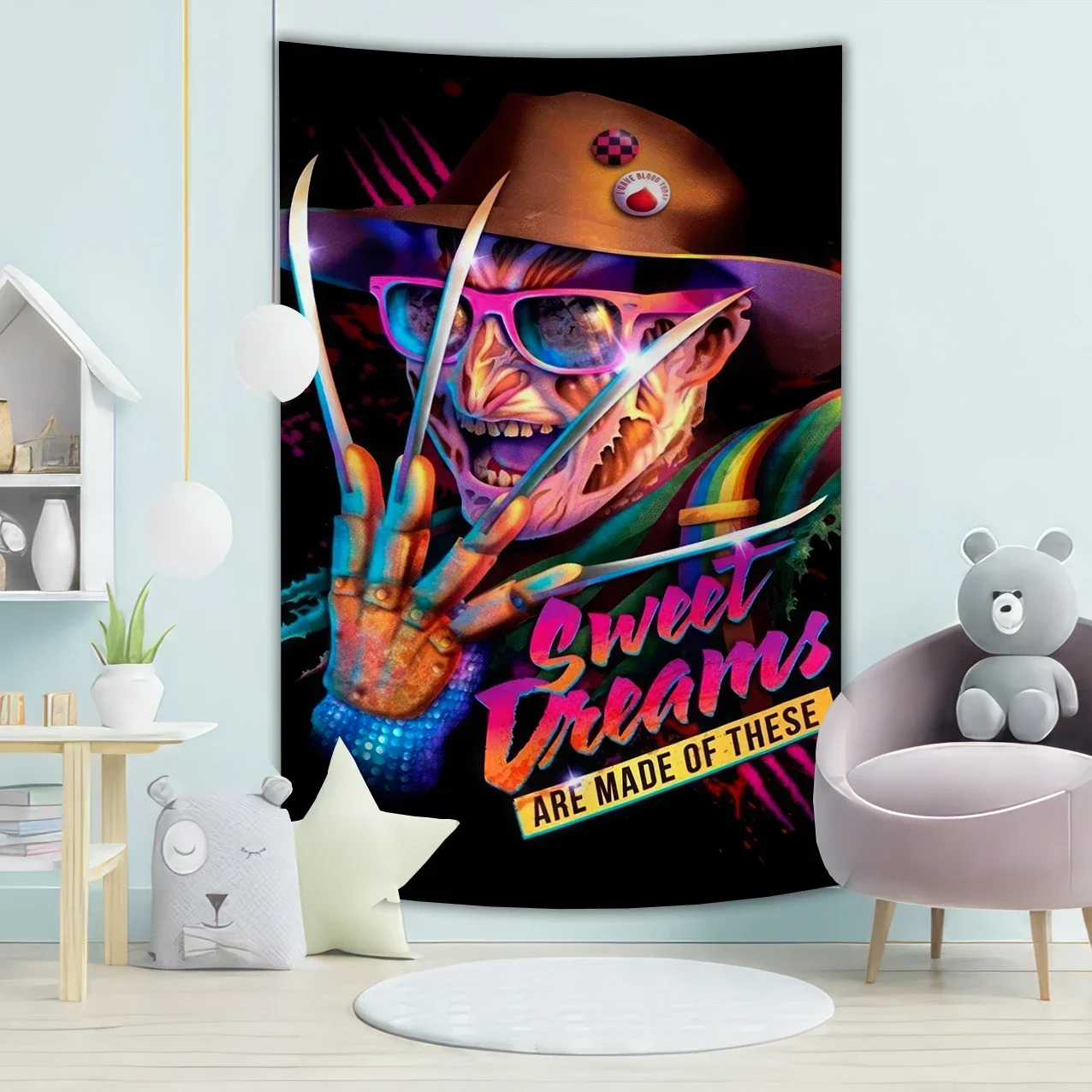 Jm Deco 90x150 Classic Movie Neon Poster Decorating Room Wall Tapestry Home Cinema Store