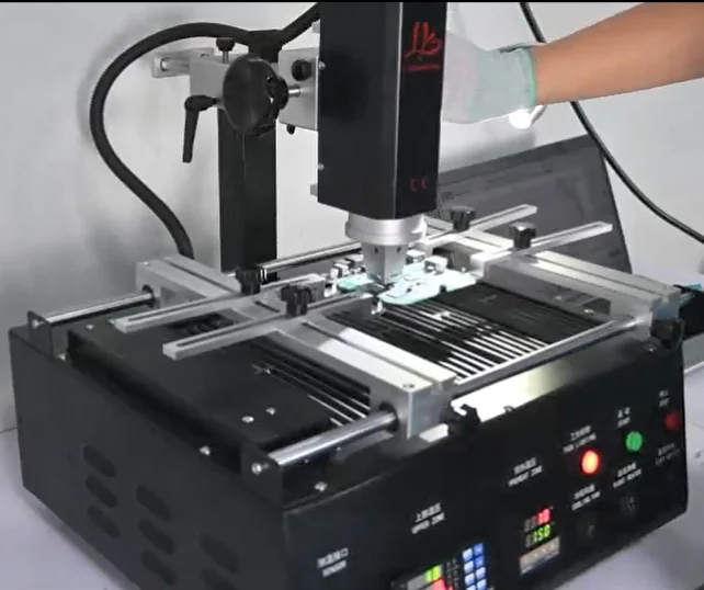 LY HR8500 Hot Air Two-Stage BGA Rework Station Dual Voltage Professional Desoldering Reballing Equipment for BGA QFN IC Chip