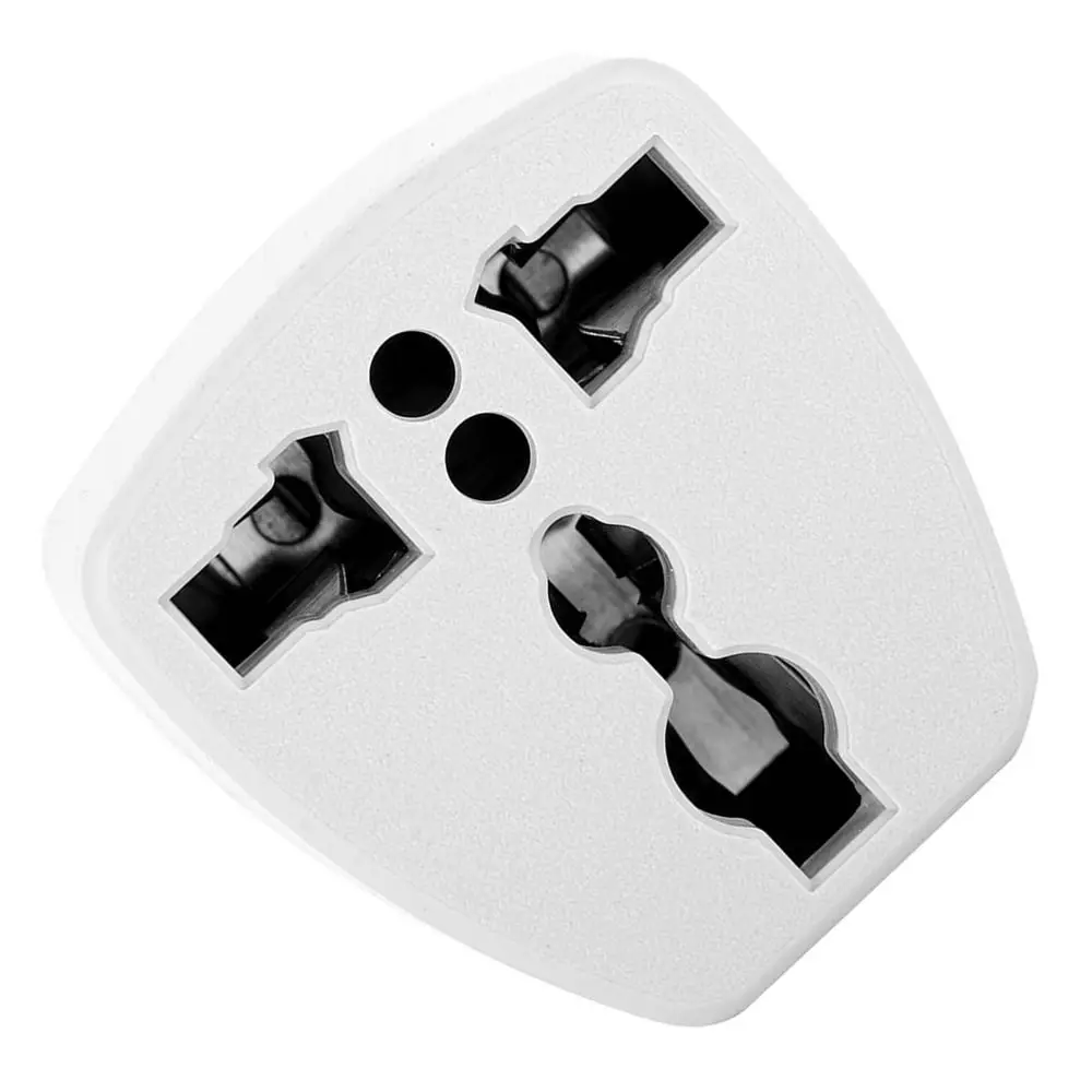 Portable 2 Pin US Plug Converter Adapter White 220V Power Converter Power Plug for Phones Household Appliances