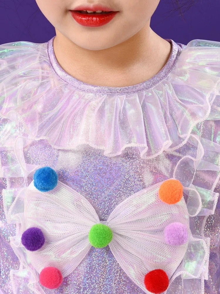 2026 فستان رقص حديث بنات غنائي معاصر حرة قاعة الرقص ملابس رقص بنات أطفال مرحلة ارتداء مهرجان الاحتفال #5