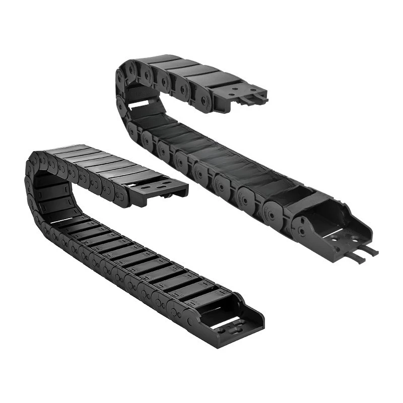 Trail chain Bridge type semi-closed drag chain, can be opened and pressed into the engineering plastic drag chain trough co