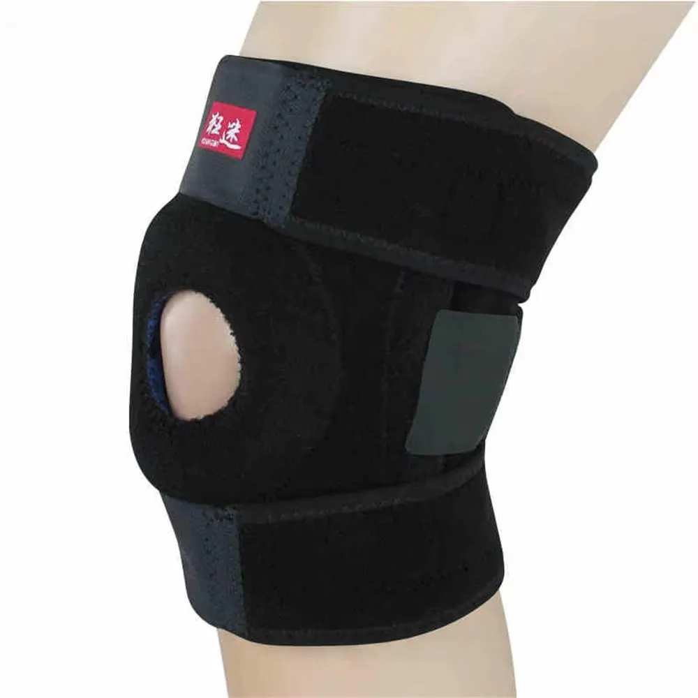 Kuangmi 1 PC Knee Support Brace Adjustable Wrap Protector Pads Sleeve Cap Patella Guard for Sports,Joint Pain Relief,Jogging