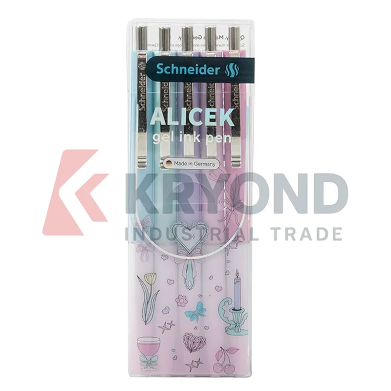 Schneider 0.5mm Ballpoint Pen Tip Smooth Writing Quick Dry Waterproof Color Barrel Office School Stationery Set Made in Germany
