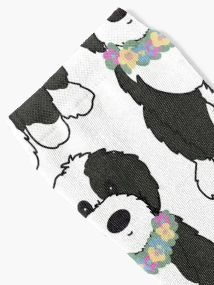 Moose and Flowers Socks christmass gift Run Women Socks Men's