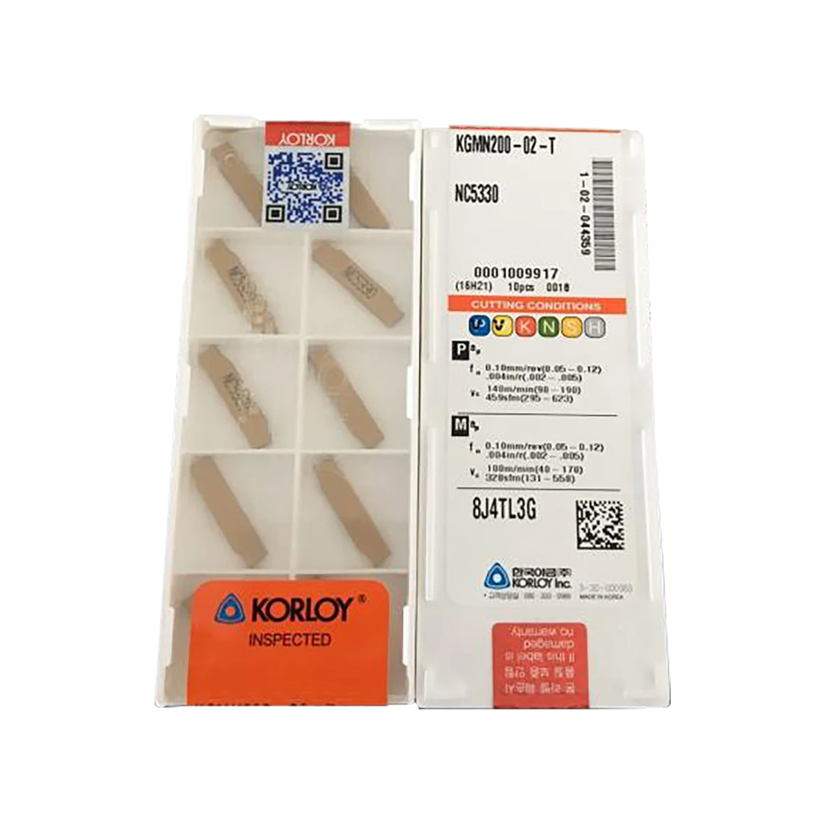 

Korloy Original KGMN KGMR 200-6D-LP KGMN200-02 -R -L KGMN300-02-L KGMN300-04-T KGMN400-04-T PC5300 NC5330 Threading Insert