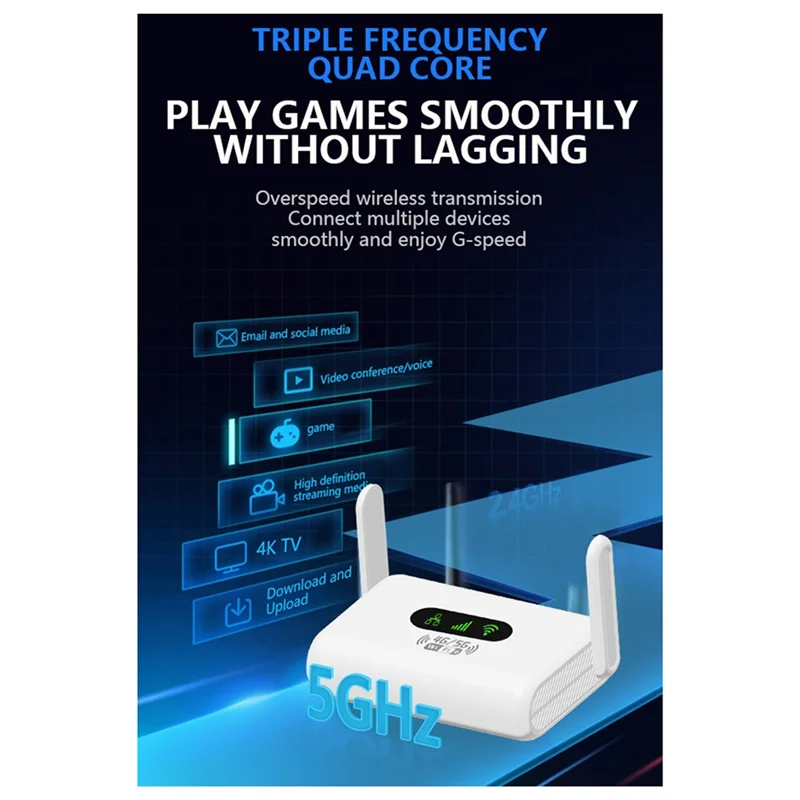 REPLA-Baru Q30 4G Router WIFI6 LTE Router Mini CPE Kartu Nirkabel 2.4G Router Portabel Wifi Mobile Hotspot Steker UE