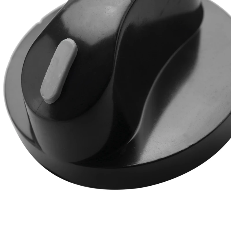 Estufa de Gas de plástico para cocina, perilla giratoria de Control de horno, color negro, 5 unidades