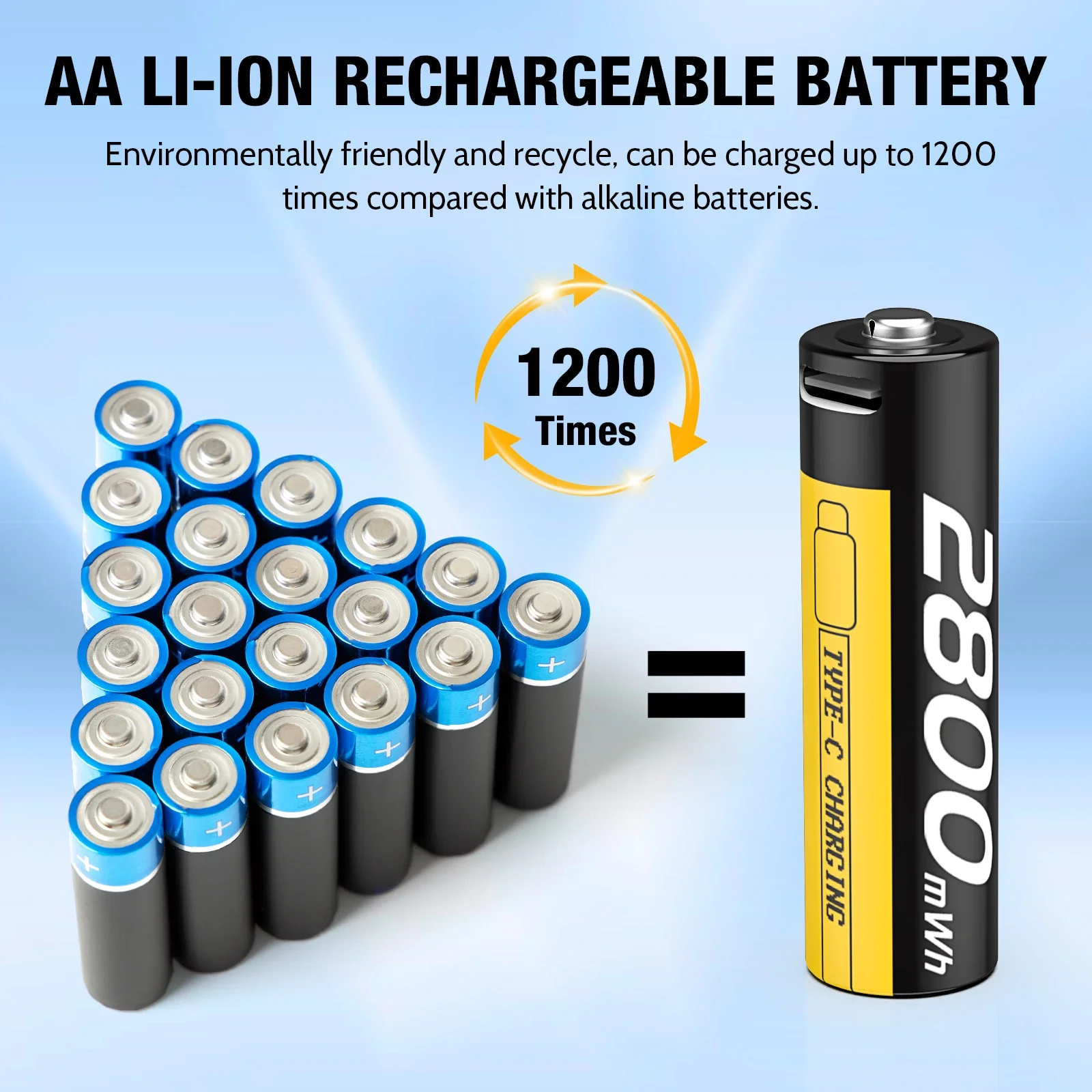 AIPEKE baterias recargables aa 1.5v 2800mWh 14500 battery aa rechargeable batteries for Children\'s toys remote controls cameras