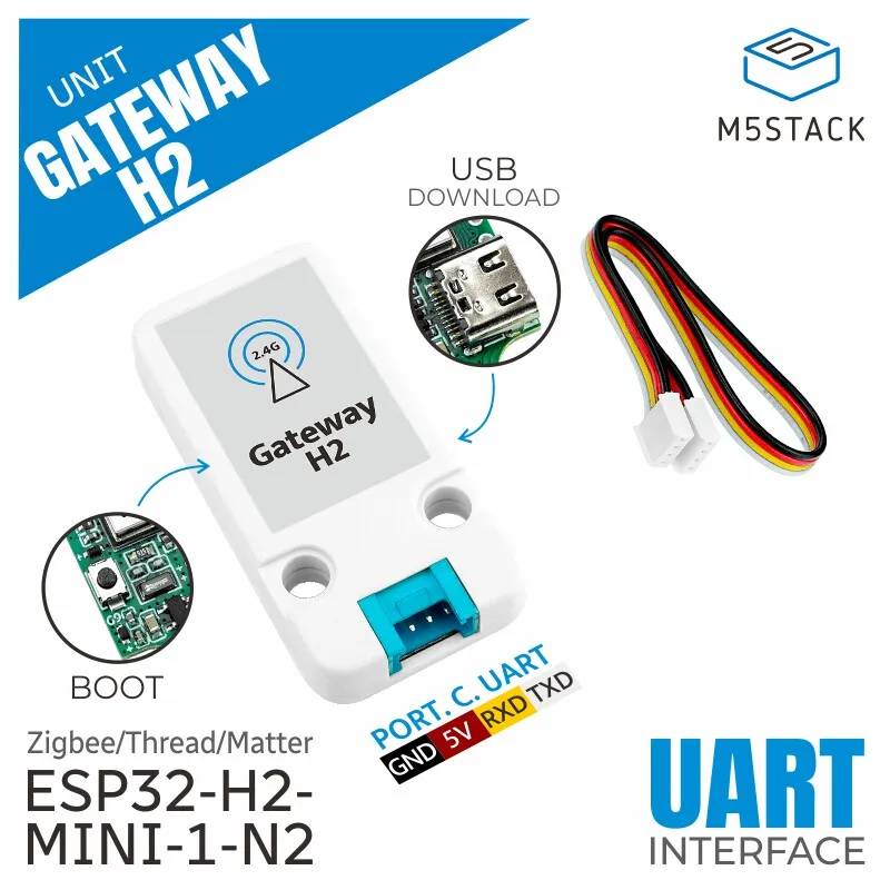M5Stack Unit Gateway H2 Development Unit ESP32H2 ZigBee Thread