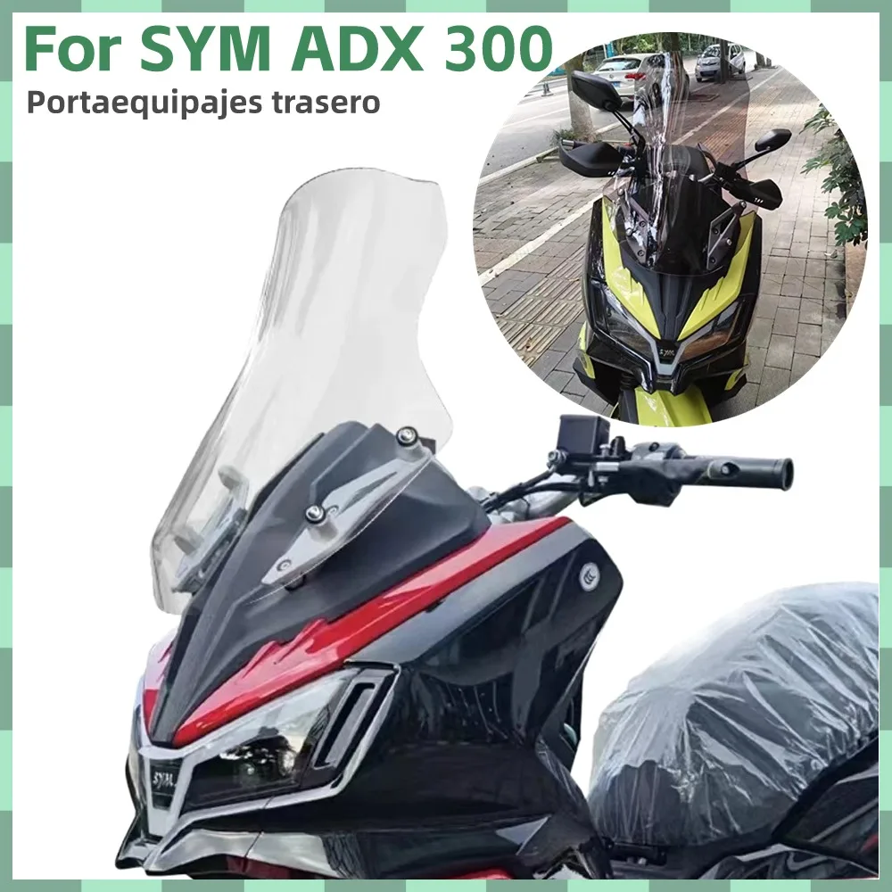 New For SYM ADX 300 300ADX ADX300 ADX 300 Front Windshield Modification Heightened And Thickened Windshield