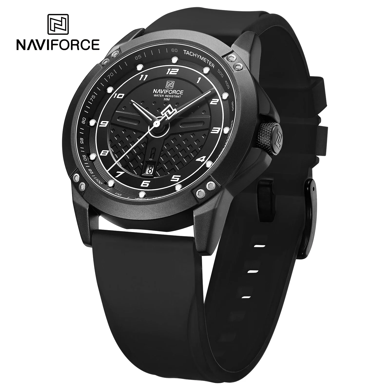 

NAVIFORCE Trend кварцевые наручные часы модные водонепроницаемые мужские часы спортивный силиконовый ремешок мужские светящиеся часы Relogio Masculino