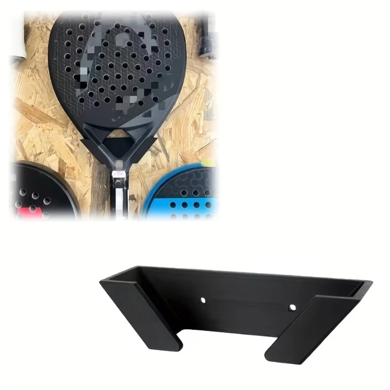 Wandmontierte Schlägerhalterung Metall-Aufhängehaken Tennisschläger-Halter Vertikaler Displayhalter für Garage Fitness-Studio Workouts