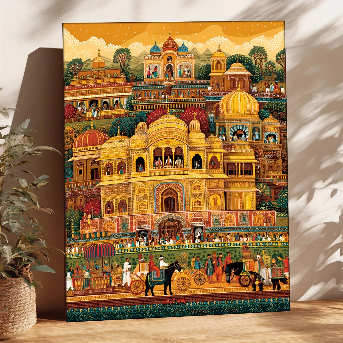 

500/1000/1200/2000PCS Puzzles Retro Architecture and Characters Jigsaw Modern Home Wall Decor Family Interactive Game Gift