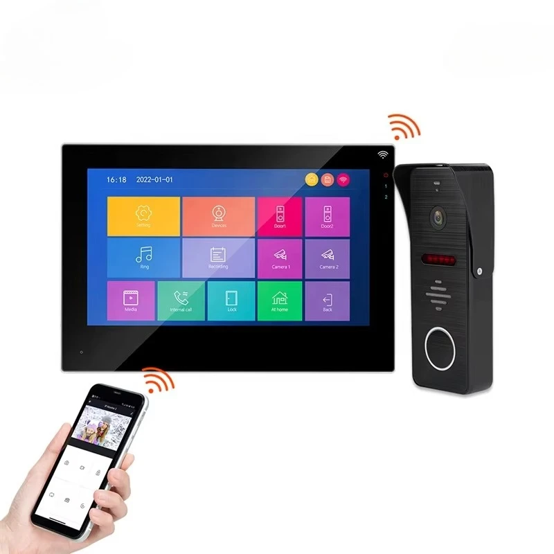 TCP/IP Video Door Phone Stable Smart Villa Video Intercom Access Control System TCP/IP WIFI Video Door Phone System