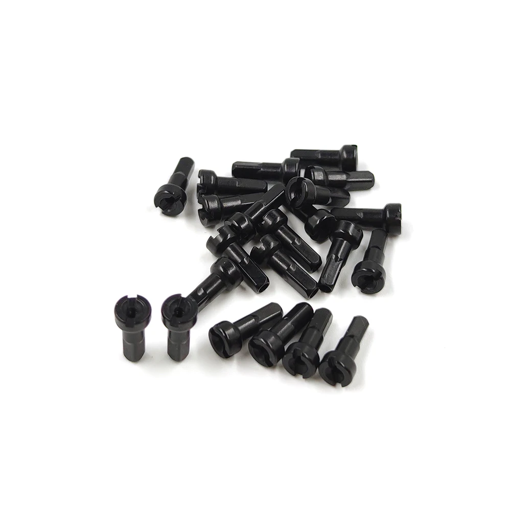 Pillar MV 14G 2.0 Round Head Aluminum Alloy Nipples 12mm 14mm 16mm Black High Strength 14 Gauge MTB Road Bike Spoke Weight 0.4g