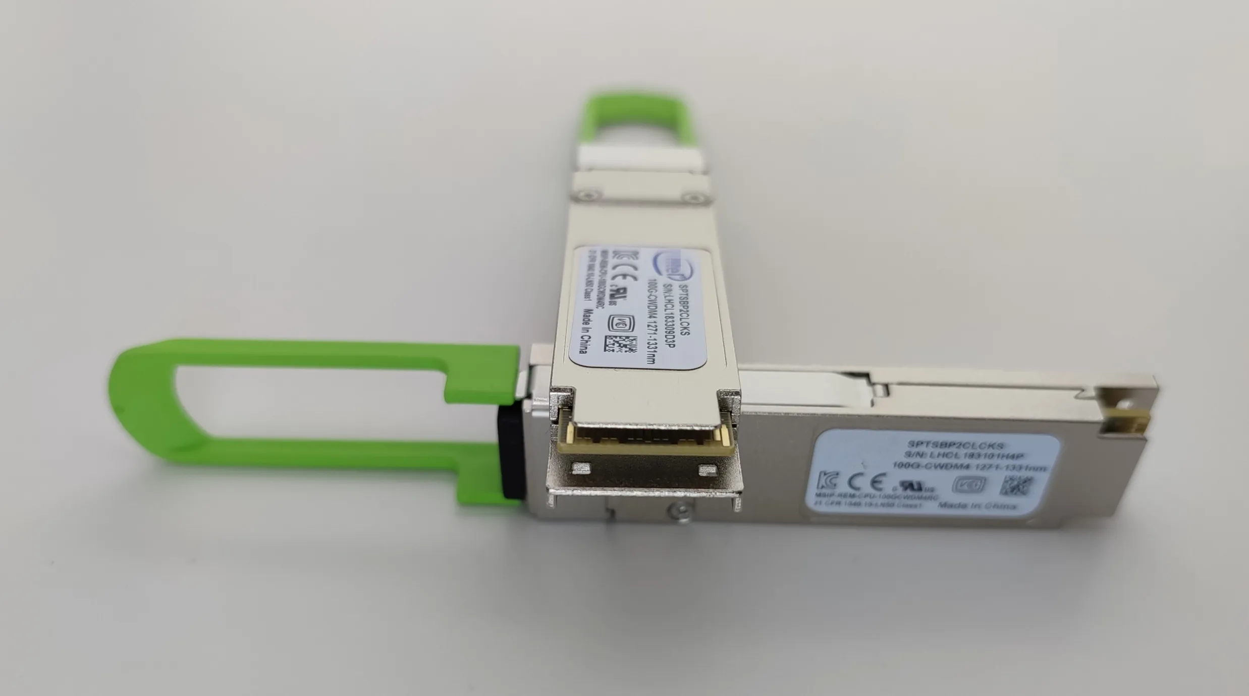 LC 100GB interruttore ottico Inte-l SPTSBP2CLCKS QSFP28 100G CWDM4 1271-1331nm ricetrasmettitore ottico 100g/modulo interruttore da 100GB