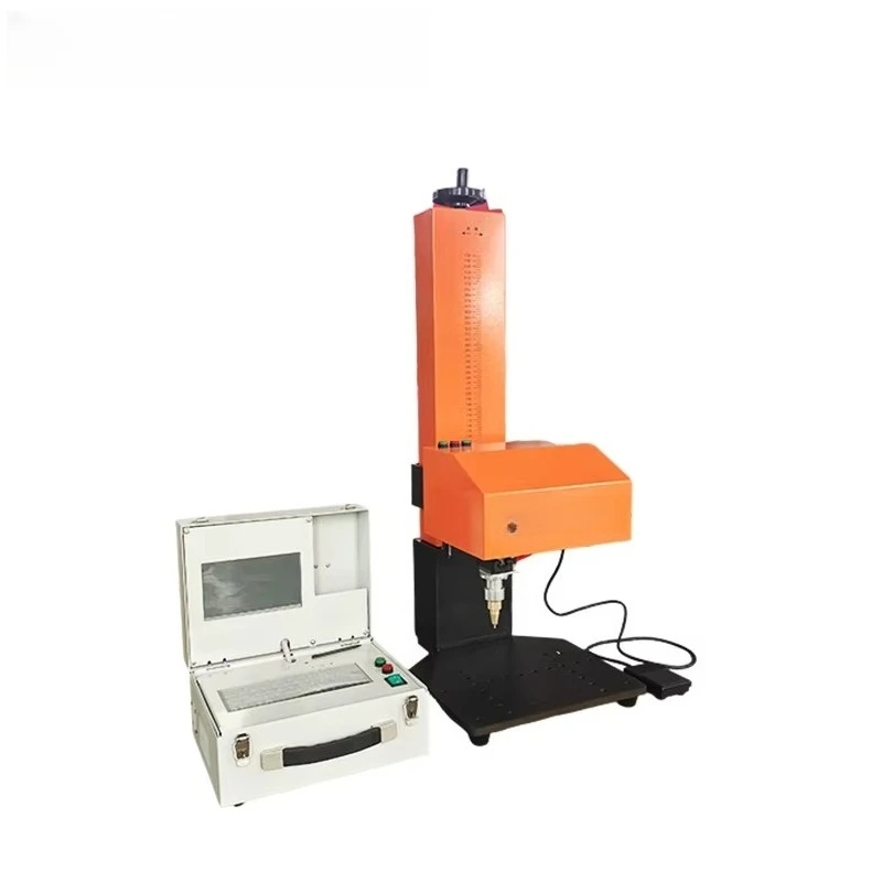 Perfect laser desktop small plane pneumatic needle marking machine for nameplate engraving, logos, letters