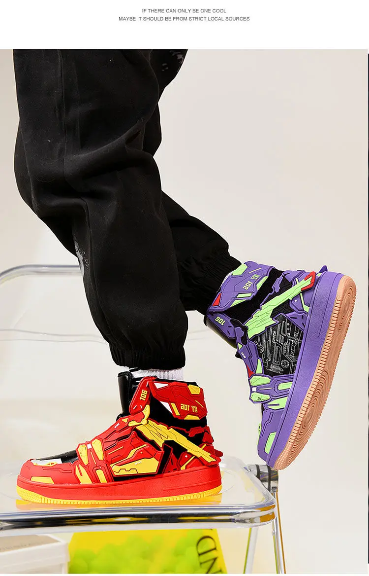 Bandai Evangelion EVA-01 TEST TYPE Anime High-Top Anti-Rutsch-Sneaker 3D dreidimensionale Verformung Mecha Anti-Rutsch-Schuhe Geschenk – Detail 32