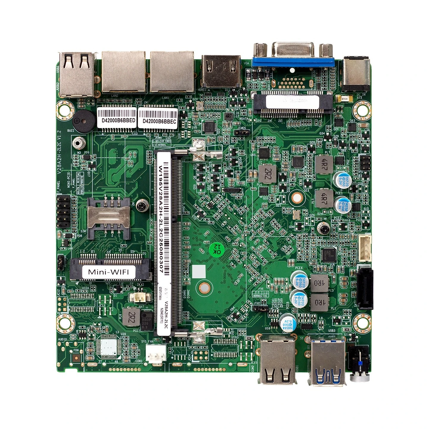 N2840/N2930/J1900 Mini Host Dual Network Embedded Industrial Computer