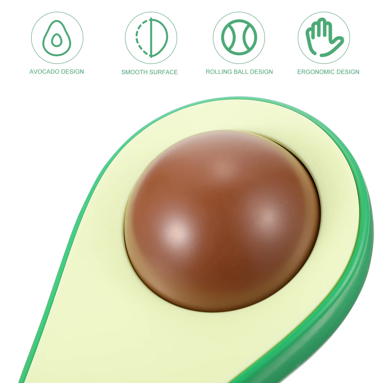 

Cute Avocado Massage Ball Body Massaging Tool Handheld Device Birthday Gift Smooth Surface Easy to Hold and Carry