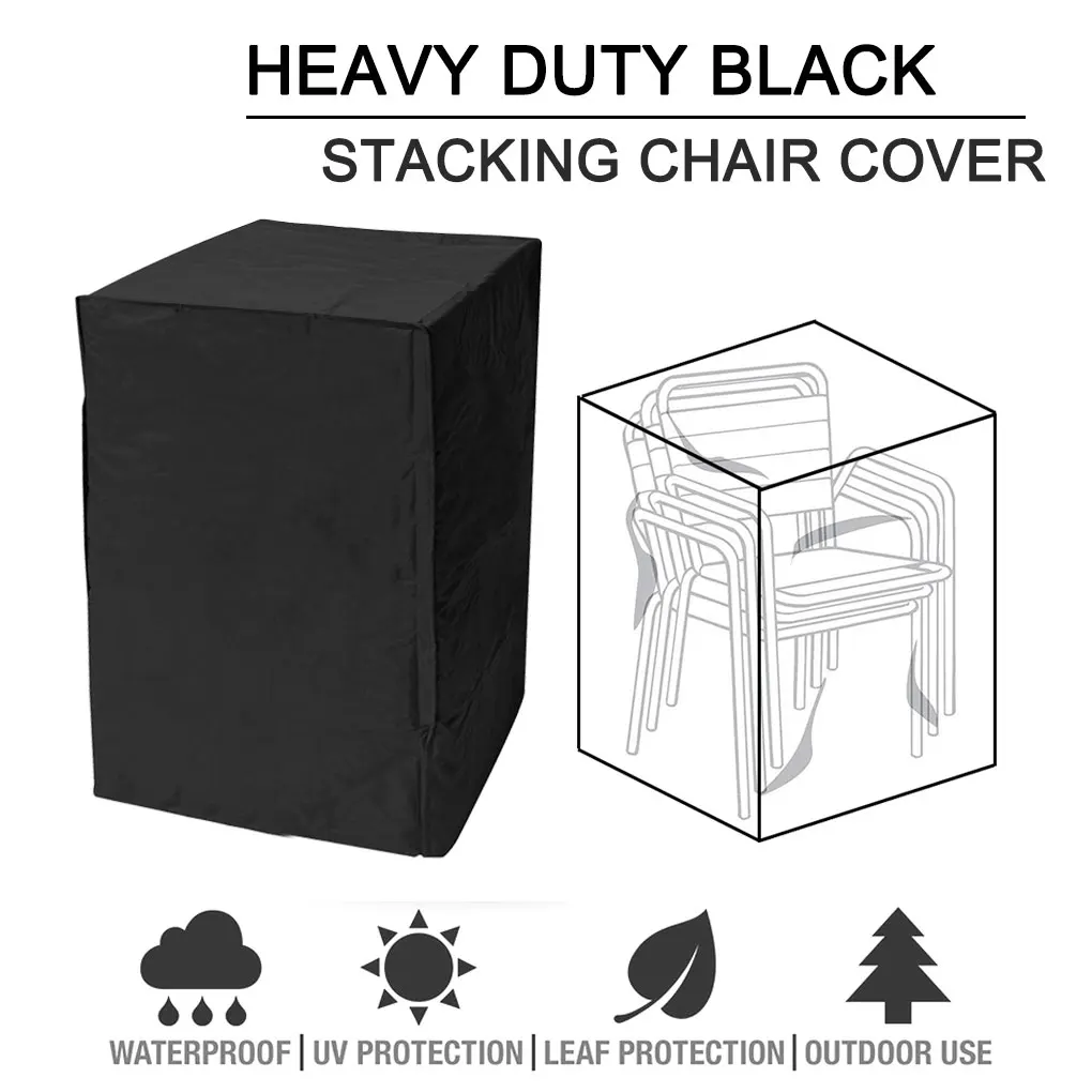 

Garden Furniture Set Protected Outdoor Protection Covers Waterproof Outdoor Chair Covers For Winter Black 68*68*72cm