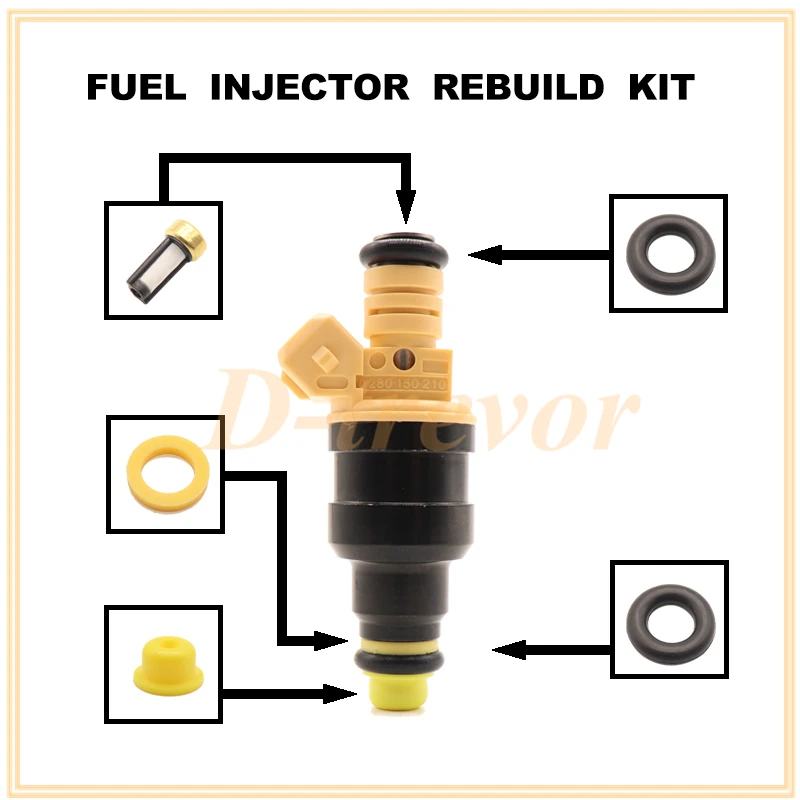 Fuel Injector Repair Kits for 0280150210 MOTORCYCLE For BMW K75 K1100 K1200 1985-1996 13641284408 13641460450