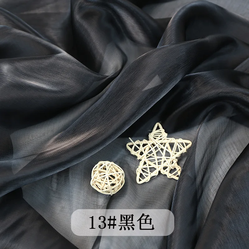 New Organza fabric water-light yarn decorative fabric scarf flowers gifts packaging craft fabrics
